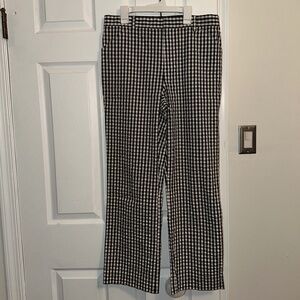 Ralph Lauren black and white plaid pants #plaidpants